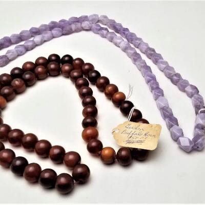 Lot #78  Two Natural necklaces - Golden Horn Buffalo and Natural Amethyst