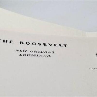 Lot #80  17 Unused Sheets Vintage Roosevelt Hotel Writing Paper