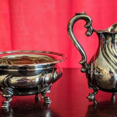 Rare Emil Harnisch Gebr. Friedlander Sterling Silver Teapot Creamer Sugar