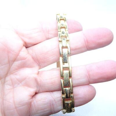 Black & Gold Link Bracelet 