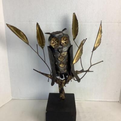 B 2153 Mid Century Owl Sculpture 