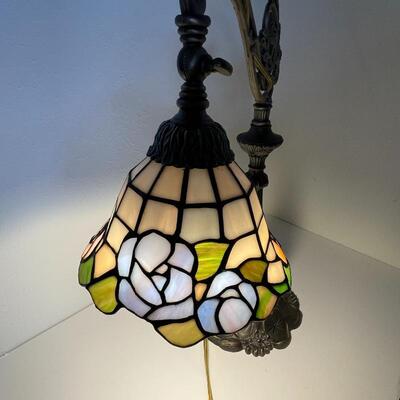 A - Tiffany Style Stain Glass Table Lamp