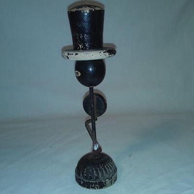 Wood man bottle opener stand