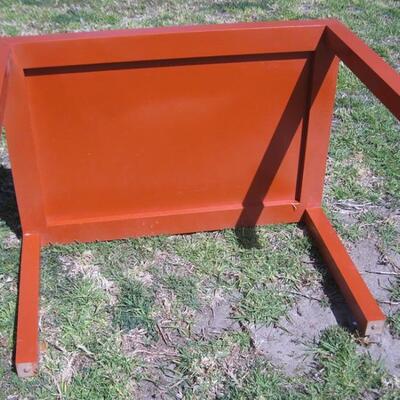 Lot 103 Vintage 1970s Wood Orange Coffee Table