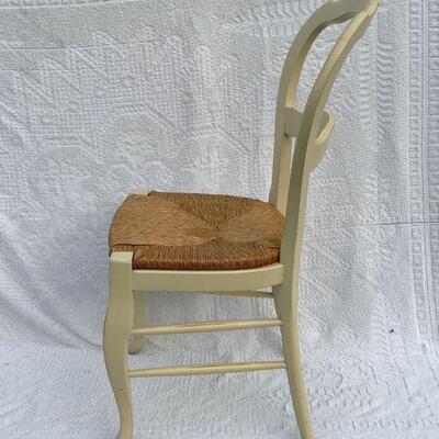 Italian-made Wooden Chair with woven seat