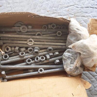 Lotb22 -  of galvanized L bolts and nuts