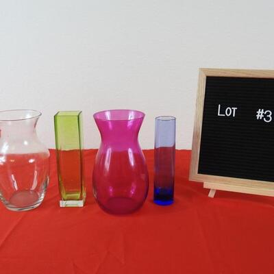Lot #3 Vases