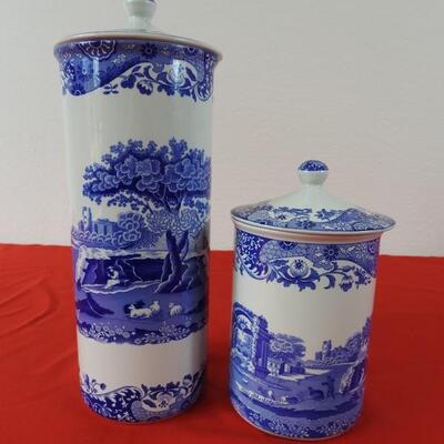 Spode Lidded Jars