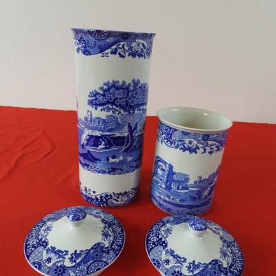 Spode Lidded Jars