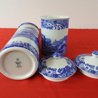 Spode Lidded Jars