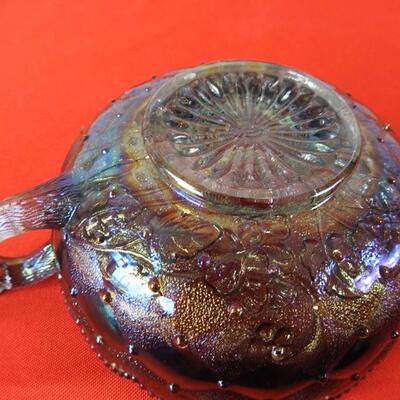 Carnival glass bowl