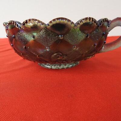 Carnival glass bowl