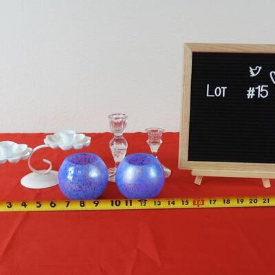 Lot #15 Candle holders