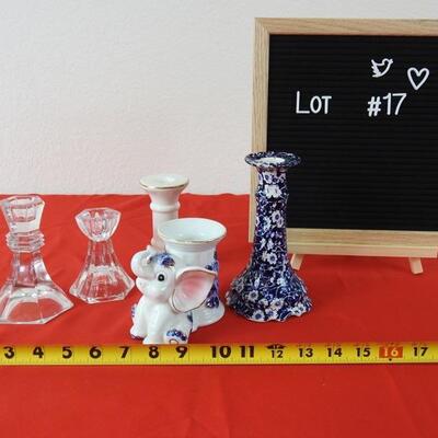 Lot #17 Candle holders