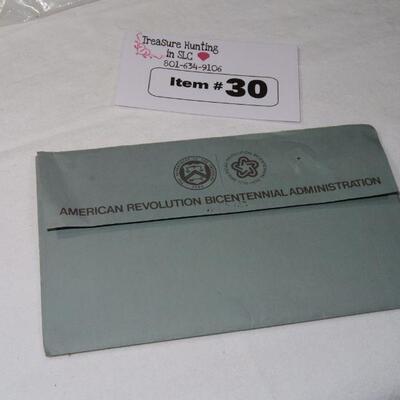 Bicentennial Stamp and Coin Lot #30
