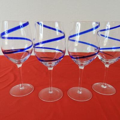 Pier One Blue Swirl