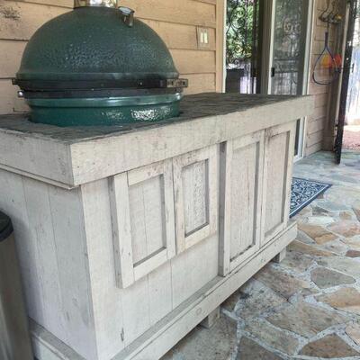 Green Egg Grill Stand with Storage