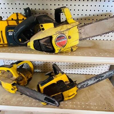 McCullough, Skilsaw Chainsaws, Lot of 4