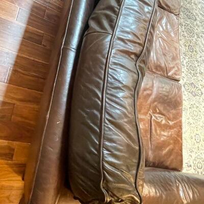 Bernhardt Distressed Leather Sofa