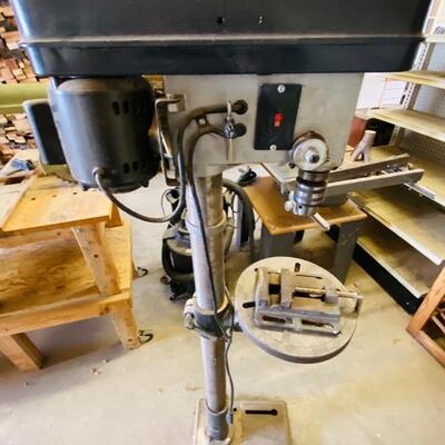 1995 K&F 16 Speed Floor Drill Press, Model KF-13F