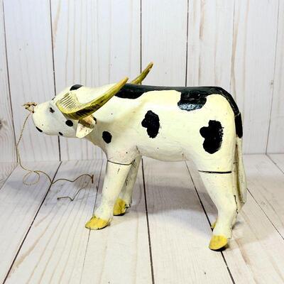 Lot 108 Wooden Water Buffalo Figure Toy
