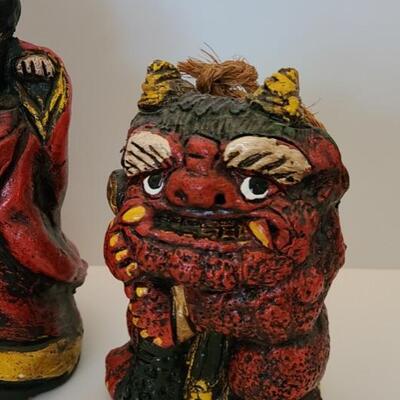 Lot 114: Vintage Japanese Okame and Oni Bells