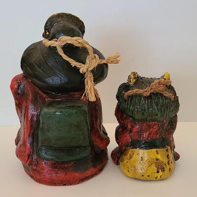 Lot 114: Vintage Japanese Okame and Oni Bells
