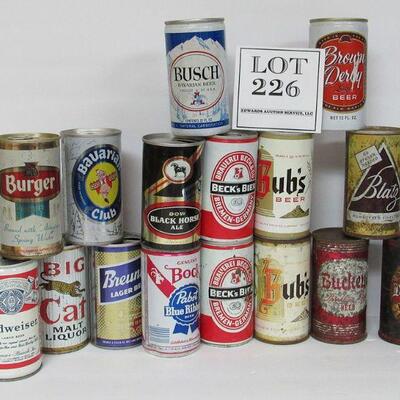 Lot of 16 Old Beer Cans
