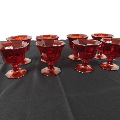 Ruby Red Dessert Glasses