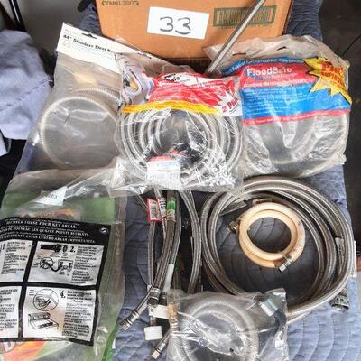 Variety(15) of hoses, Washing machine connectors, gas hose, dryer install,etc.
