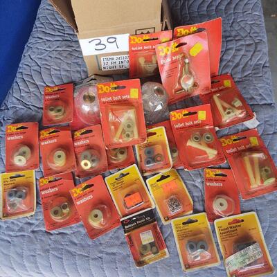 Plumbing parts(25 pieces bolt set, washers, bead chain, o-rings, etc.