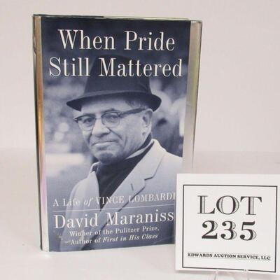 Vince Lombardi Book When Pride Still Mattered