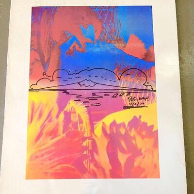 Lot 125 Peter Max Poster Book Copyright 1970  Public Service Anti-Smoking