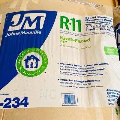 Johns Manville R-11 Kraft Rolls Fiberglass Insulation