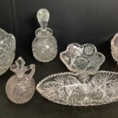 2175 Cut Crystal and Cut Glass Lot 