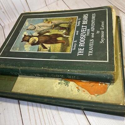 Lot 136 Vintage 3 Books The Roosevelt Bears by Eaton + Little Orphan Annie + Mother Goose