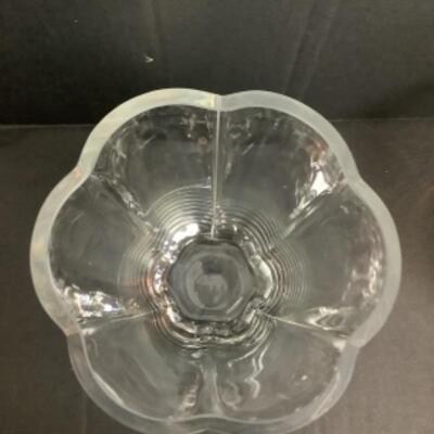2177 Glass Vase Large Jar and Colony Glass Dish with LId
