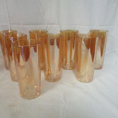 Lot 25 - (8) Carnival Glass Water Glasses