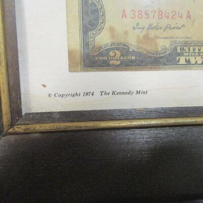 Lot 44 - Framed 1953 Red Seal $2 Bill