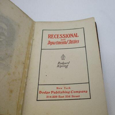 Lot 45 - Rudyard Kipling Recessional and Departmental Ditties