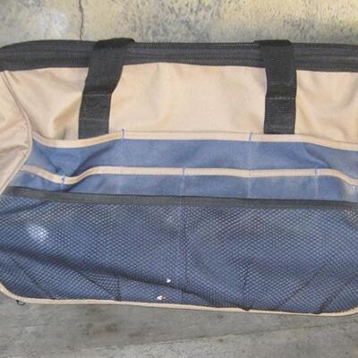 Lot 145 Work Gear Tool Bag Rolling Collapsable Handle Suitcase Style Like New
