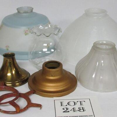 Vintage Lamp Shades and Parts