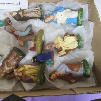 Lot of Vintage Misc Nativity Figures, Various Dates and Makers