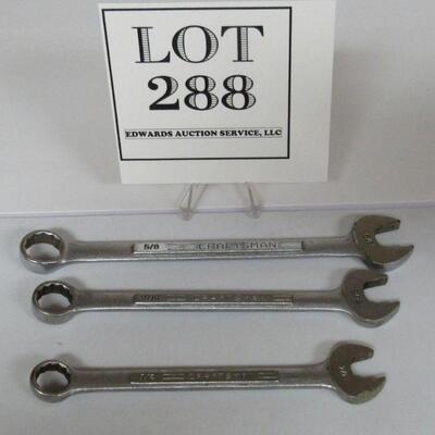 3 Craftsman Wrenches 1/2, 9/16, 5/8