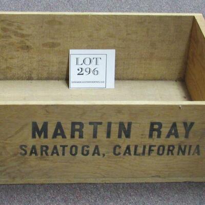 Martin Ray Wood Crate 