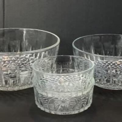 2179 Set of 15 Arcoroc France Glass Bowls