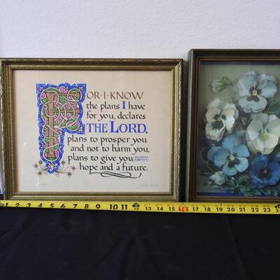 Inspirational and Floral Shadow Box