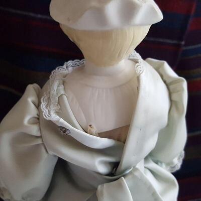 Vintage Porcelain Hatted Doll
