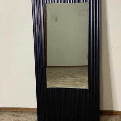 Pier One Black Rectangular Wall Mirror 