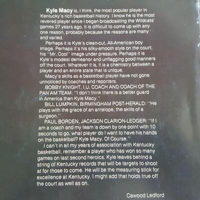 Kyle Macy - UK Basketball Star - Autographed Autobiography